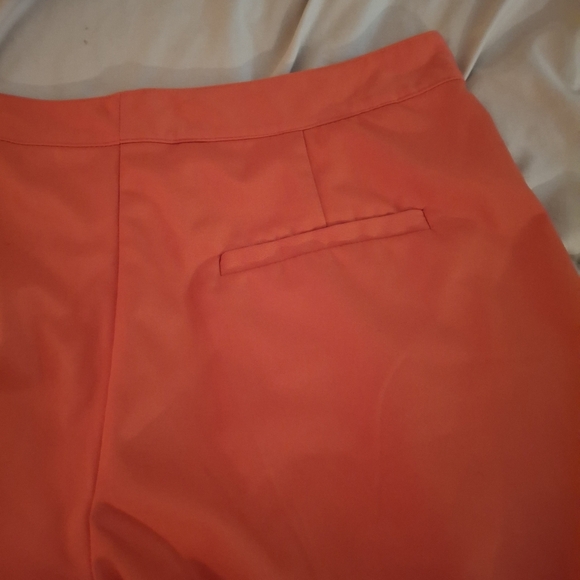 Izod Women's Vibrant Orange Athletic Shorts - Picture 9 of 9
